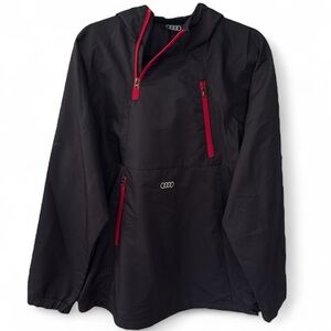 Audi Black and Red Windbreaker Jacket